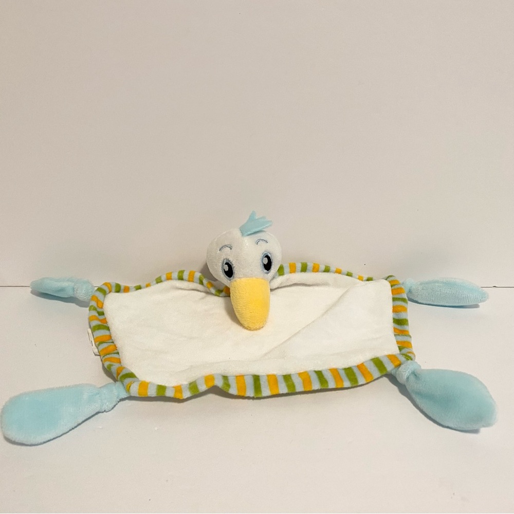 Lufthansa Baby Lovey Bird Plush Airplane Airline Stuffed Animal Toy Small Soft